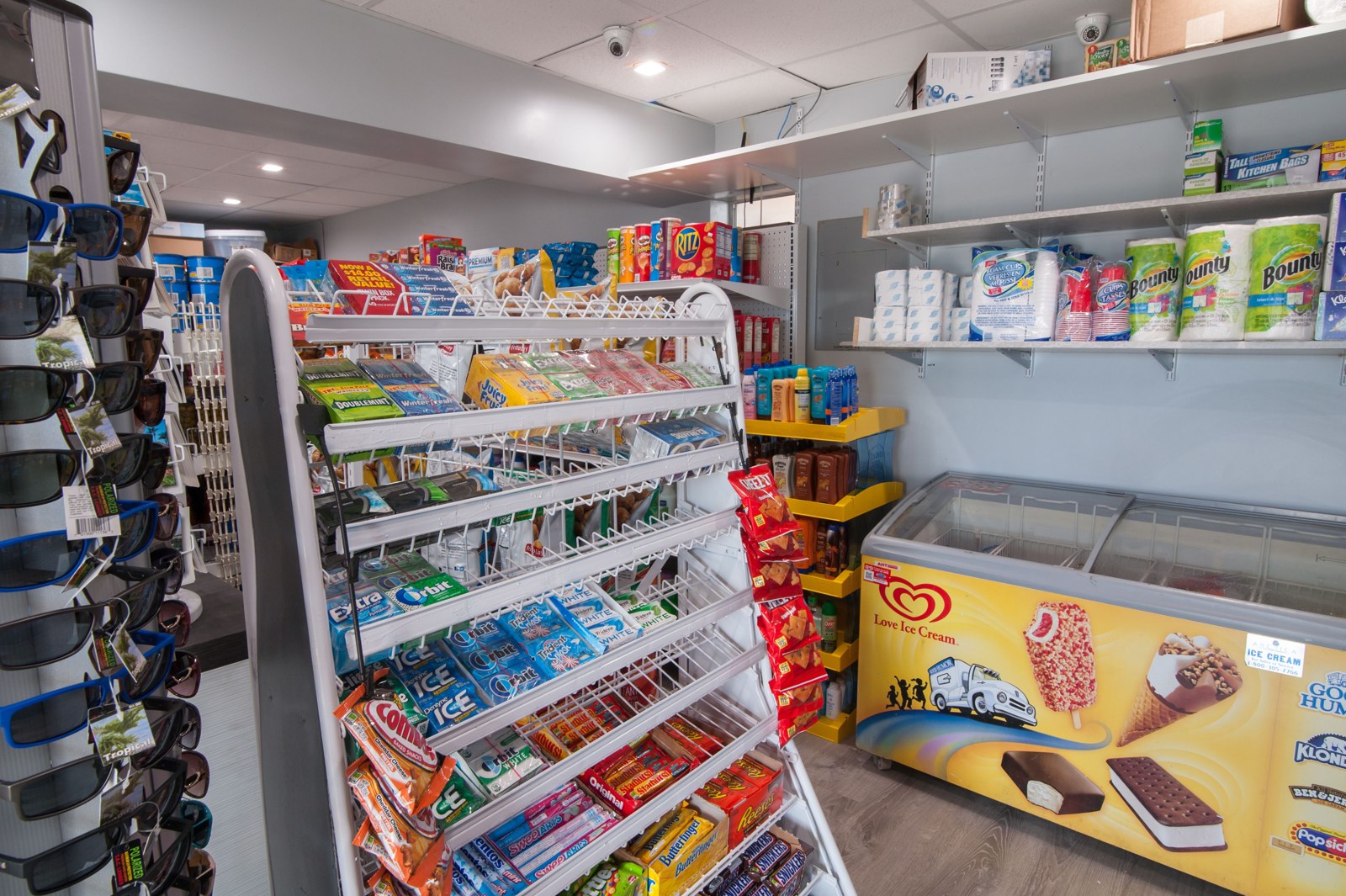 Snacks, drinks, and groceries inside The Palms On Ocean Foodmart